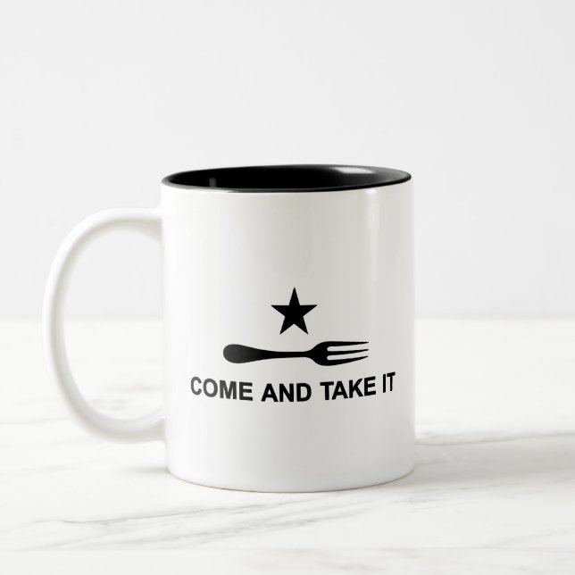 Come and Take It Two-Tone Coffee Mug (Left)