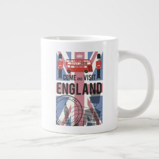 Come and Visit England Large Coffee Mug