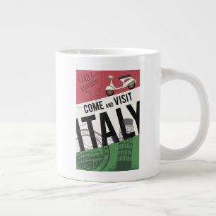 Come and Visit Italy Large Coffee Mug