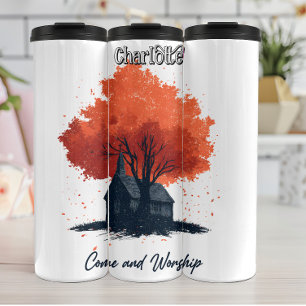 Come And Worship Church Graphic Thermal Tumbler