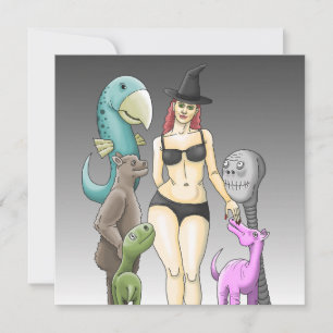 Come As You Are Halloween Party Invitation