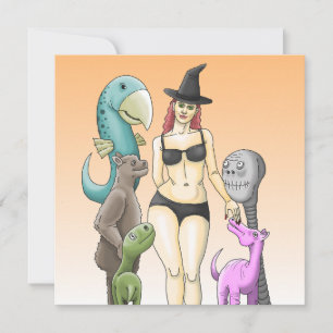 Come As You Are Halloween Party Invitation