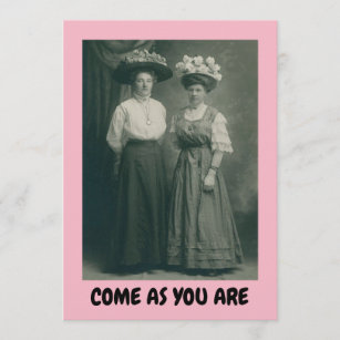 COME AS YOU ARE PARTY BIBLE STUDY VICTORIAN FAITH INVITATION