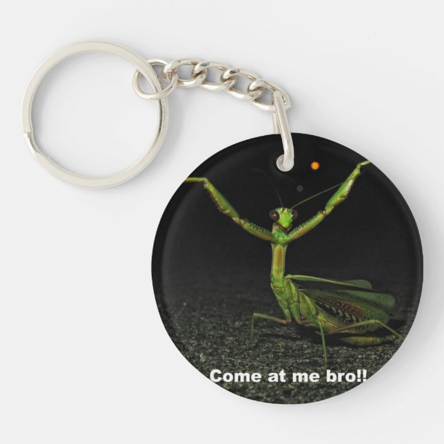 Come at me bro Mantis Key Ring (Front)