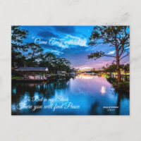 Come Away with Me Serene Lake Postcard
