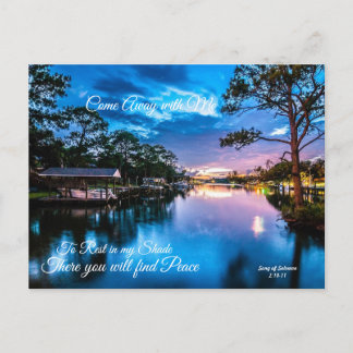 Come Away with Me  Serene Lake Postcard