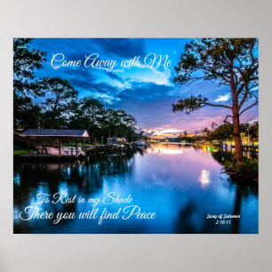 Come Away with Me Serene Lake Poster