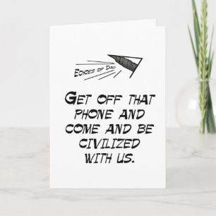Come be civilised! card