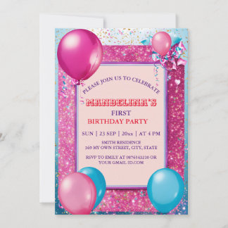 Come Celebrate: Fun-filled Birthday Bash! Invitati Invitation