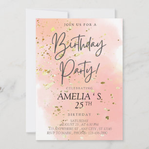 Come Celebrate My Birthday! Invitation