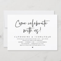 Come Celebrate With Us, Wedding Elopement Brunch