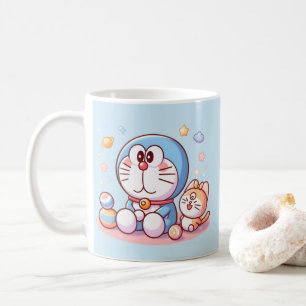 Come Come Cat And Doraemon Coffee Mug