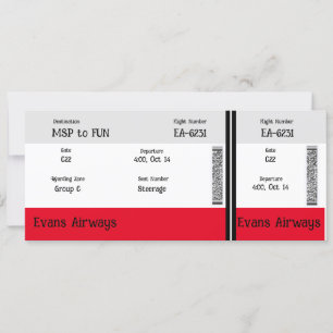 Come Fly With Us Invitation