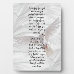 Come Holy Spirit Inspirational Plaque