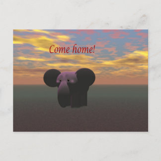 Come home postcard