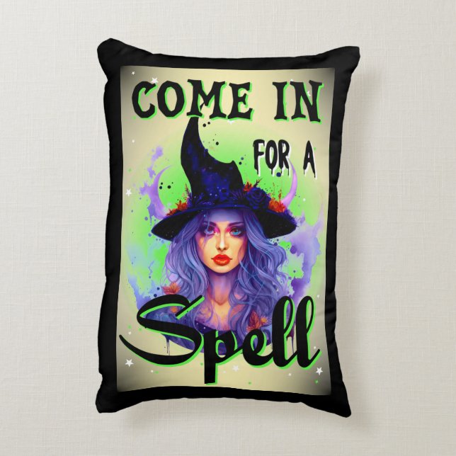 Come in for a Spell _ Halloween   Decorative Cushion (Back(Vertical))
