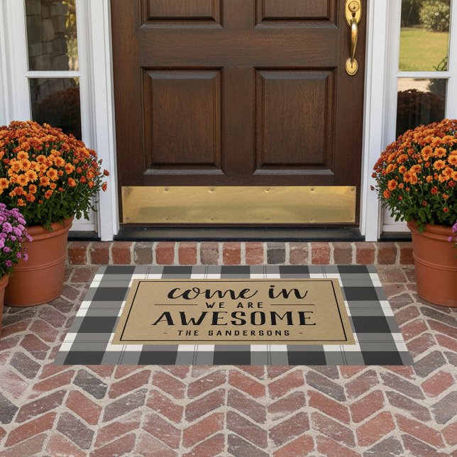 Come In, We Are Awesome Personalised Doormat (Creator Uploaded)