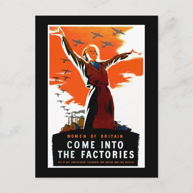 Come Into The Factories Postcard (Front)