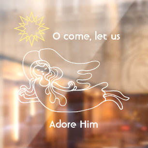 Come let us adore Him angel and star