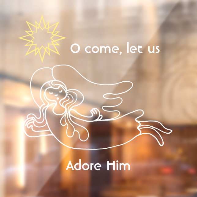 Come let us adore Him angel and star (Sheet 2)