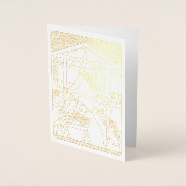Come Let Us Adore Him Foil Card (Front)