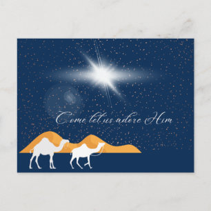 Come Let Us Adore Him Postcard