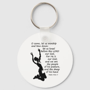 come let us worship and kneel down key ring