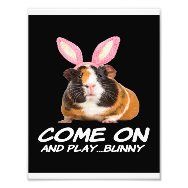 Come On And Play Bunny Photo Print (Front)