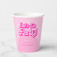 Come On Baby Let's Go Party pink Birthday