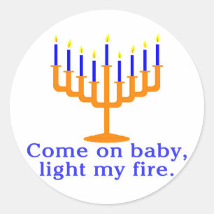 Come On Baby, Light My Fire Classic Round Sticker