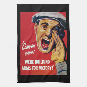 Come On Gang! Tea Towel