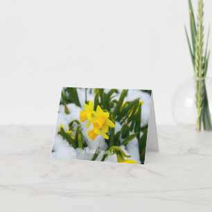 Come On Spring Time Thank You Card