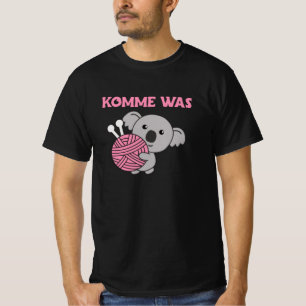 Come On What Wool Knit Cute Koala With Wool T-Shirt