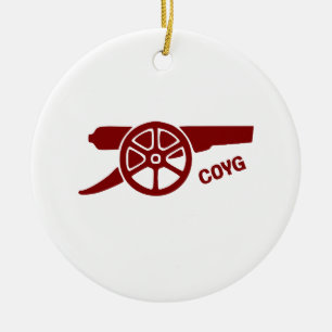 Come On You Gunners COYG Ceramic Ornament