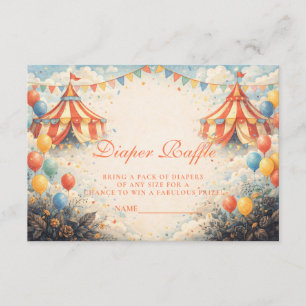 Come One Come All Diapper Raffle Enclosure Card