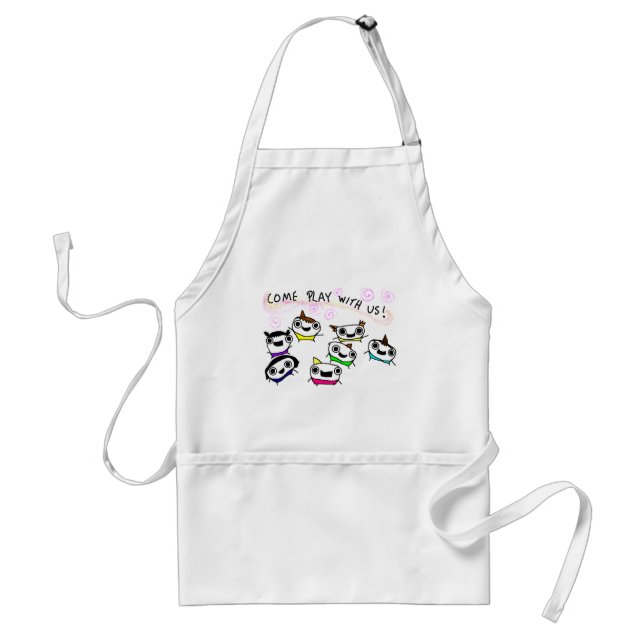 "Come play with us" Standard Apron (Front)