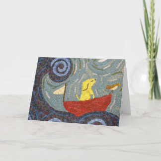 Come Sail Away - Hooked Rug Design Notecard