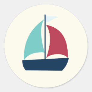 come sail away {stickers & labels} classic round sticker