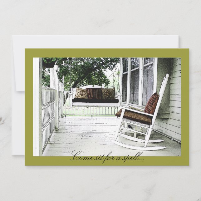 Come Sit for a Spell - Housewarming Invites (Front)