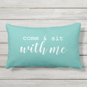 Come & sit with me lumbar pillow
