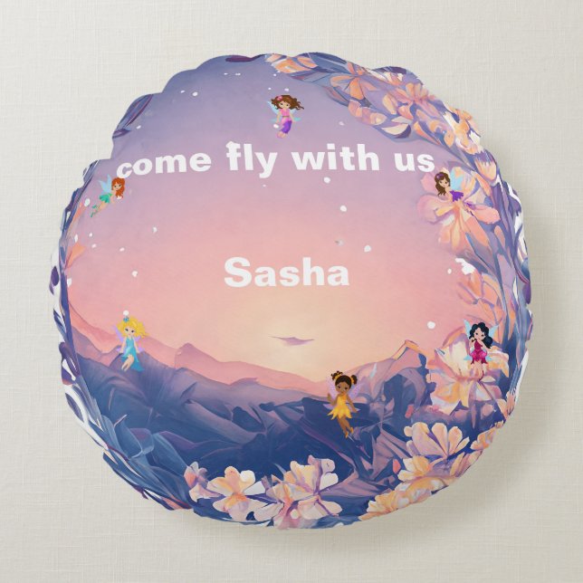 Come Snuggle with me Round Cushion (Front)