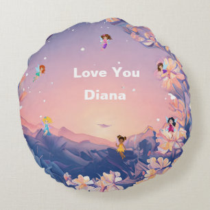 Come Snuggle with me Round Cushion