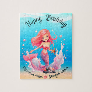 Come swim with me Mermaid Jigsaw Puzzle