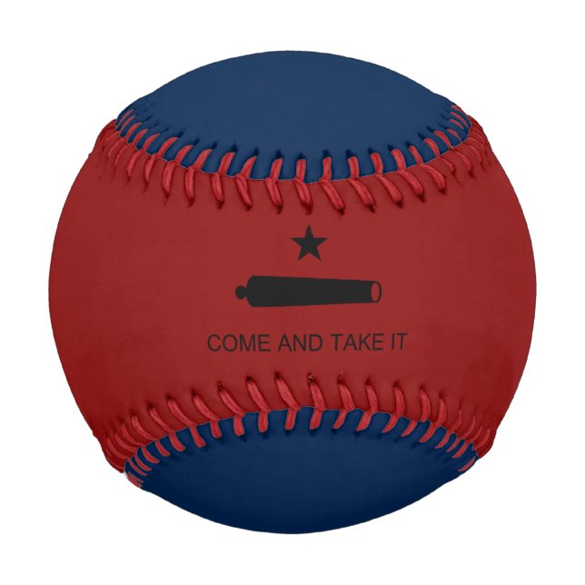 Come & Take It! Texas State battle Flag Baseball (Back)