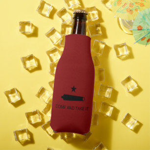 Come & Take It! Texas State battle Flag Bottle Cooler