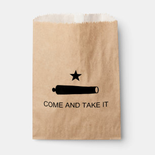 Come & Take It! Texas State battle Flag Favour Bag