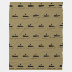 Come & Take It! Texas State battle Flag Fleece Blanket