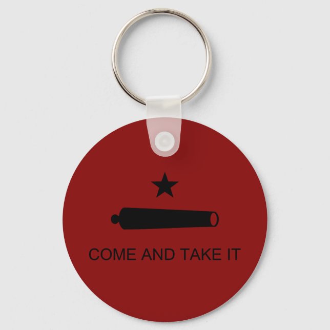 Come & Take It! Texas State battle Flag Key Ring (Front)