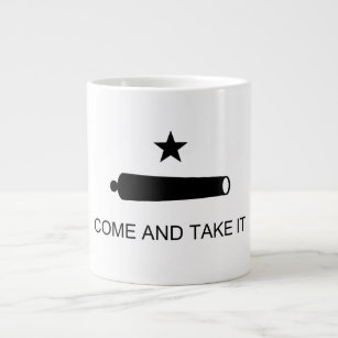 Come & Take It! Texas State battle Flag Large Coffee Mug