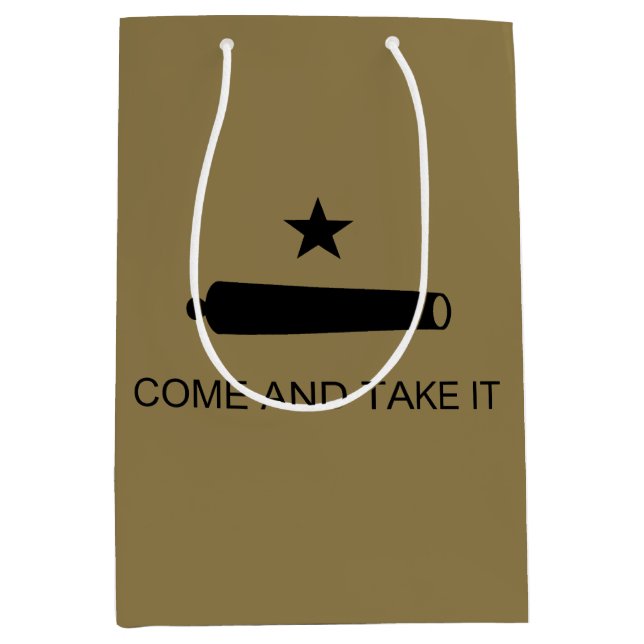 Come & Take It! Texas State battle Flag Medium Gift Bag (Front)